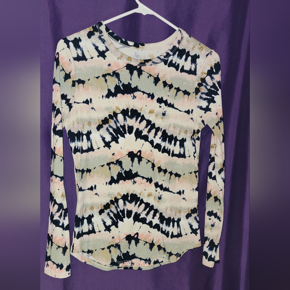 Womens Tye Dye Long Sleeve Shirt